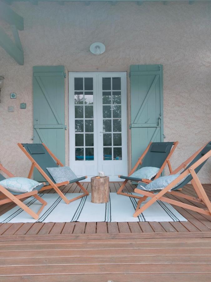 Chambre Familiale Anna "Mon Lit Au Pre" , Jusqu'A 4 Adultes Et 2 Enfants Avec Piscine Familles, Couples Ou Femmes Seulement Pontours Εξωτερικό φωτογραφία